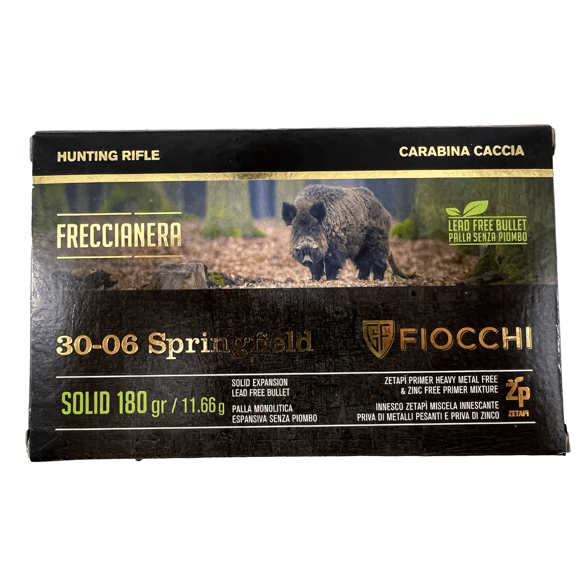 30-06 Spr Solid Expansion Freccia Nera Fiocchi